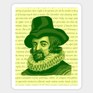 Francis Bacon Portrait and Quote Magnet